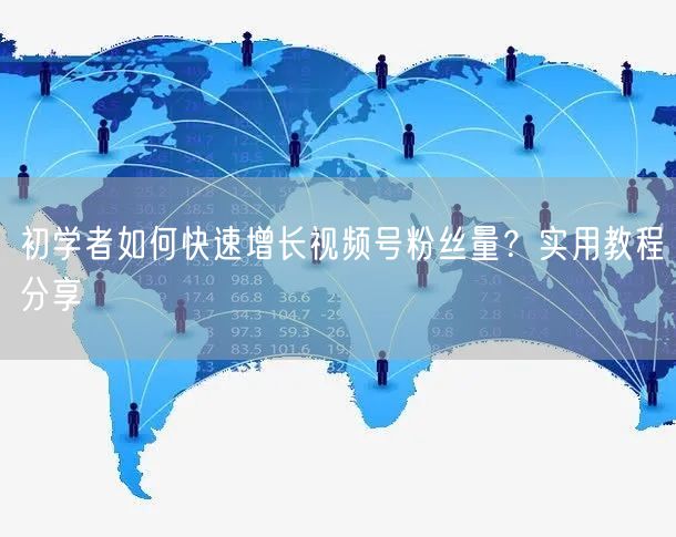 初学者如何快速增长视频号粉丝量？实用教程分享