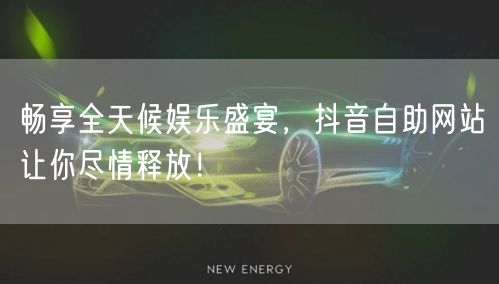 畅享全天候娱乐盛宴，抖音自助网站让你尽情释放！